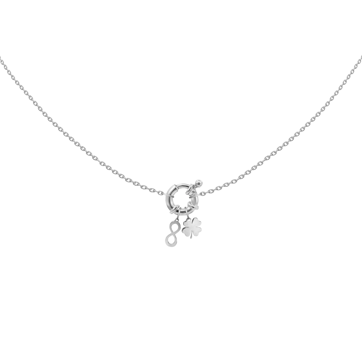 Lógós Végtelen Lóhere Ezüst 925 Nyaklánc