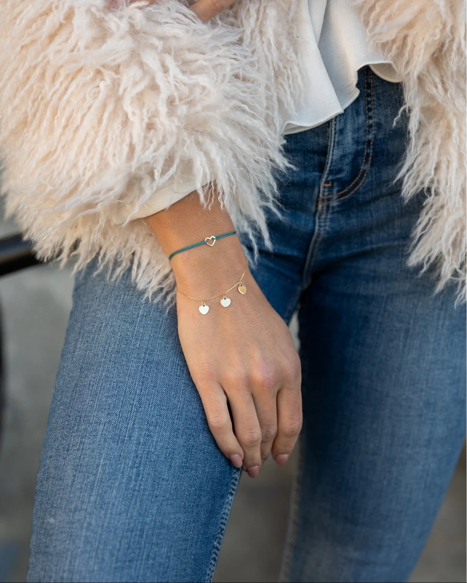 GRAV Hearts Arany 14K Karkötő