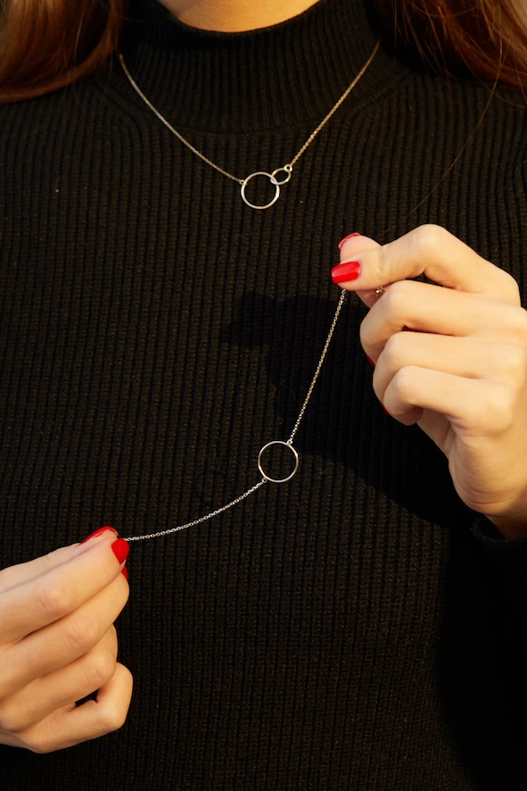 Grav Contour Circle Arany 14K Karkötő