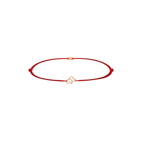 GRAV Elephant Contour Baby Arany 14K Fonalas Karkötő