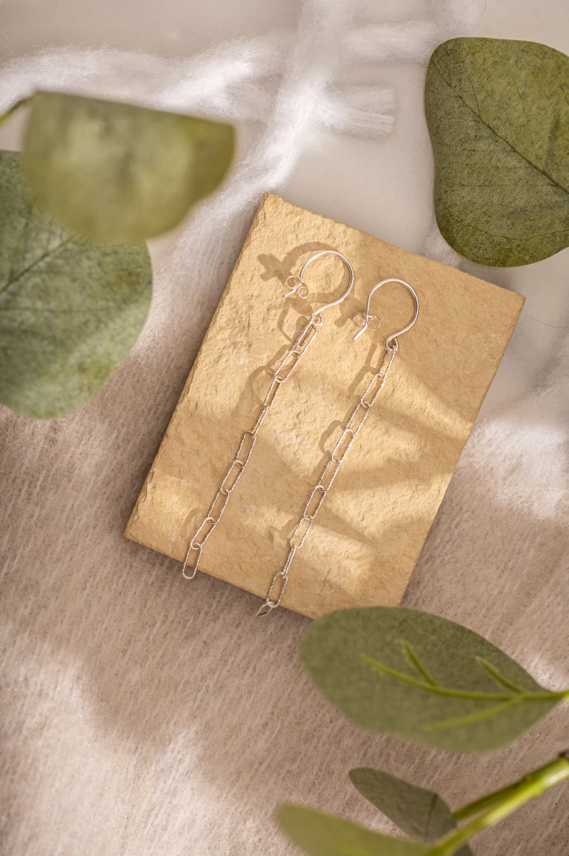 GRAV Paperclip Ezüst 925 Fülbevaló