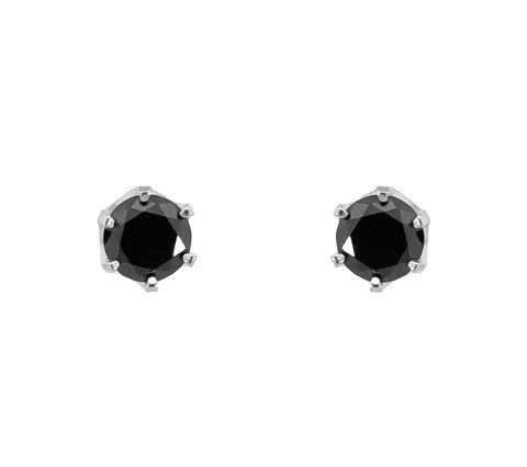 GRAV Black Zirconia Ezüst 925 Fülbevaló