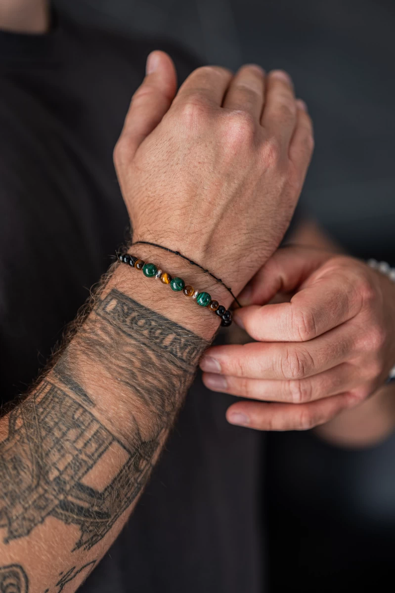 GRAV Men Force Ásvány 925 Karkötő