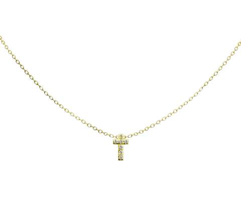 GRAV Chloee Cross Arany 14K Nyaklánc