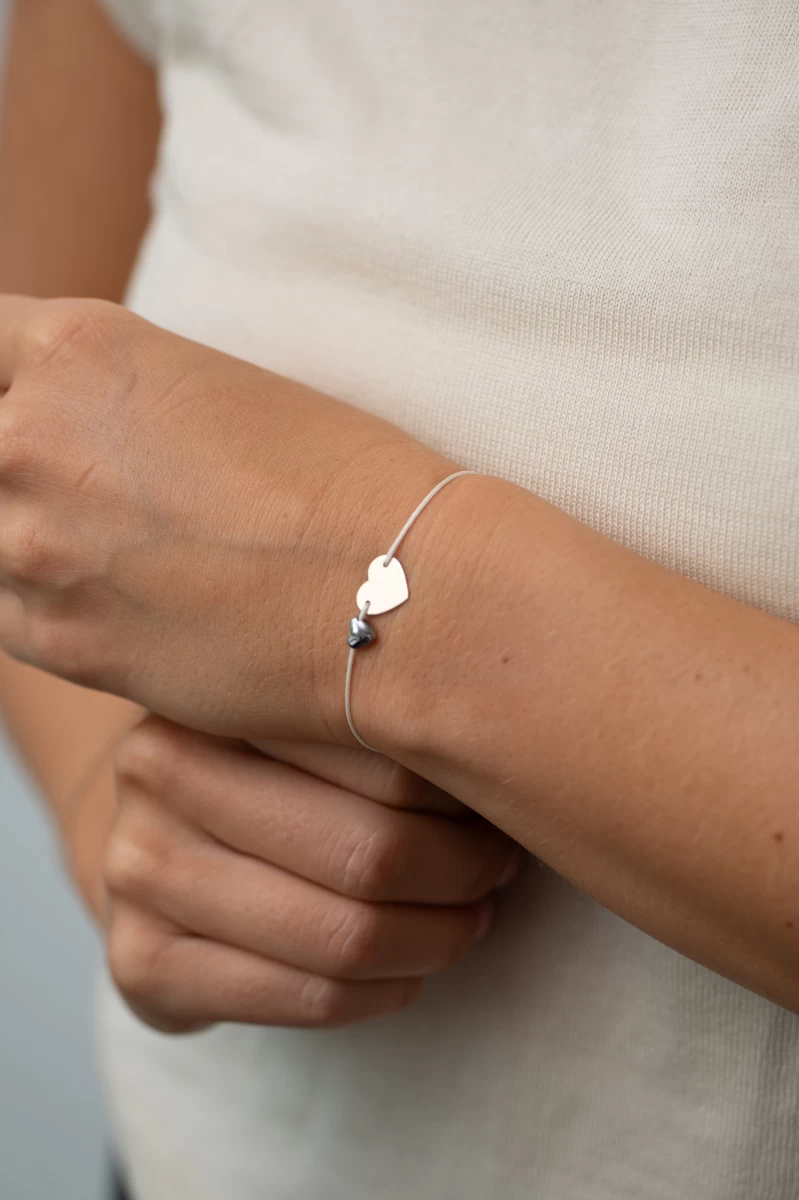 GRAV Heart Arany 14K Fonalas Karkötő