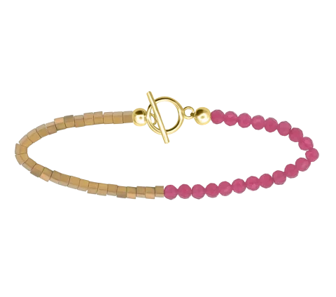 GRAV Rosaline Pink Glow Ezüst 925 Karkötő