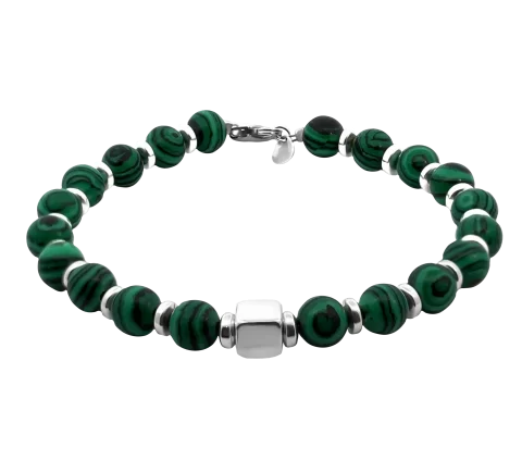GRAV Malachite Titan Men Ezüst 925 Karkötő