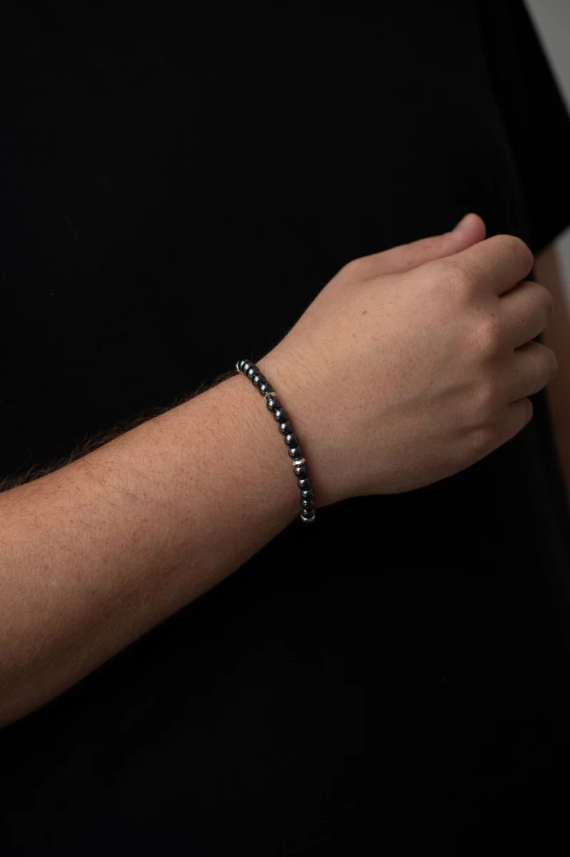 GRAV Pearl And Hematite Ezüst 925 Páros Karkötő