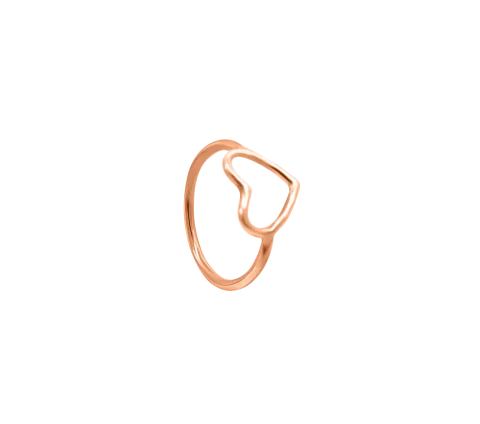 GRAV Heart Contour Arany 14K Ujjperc Gyűrű