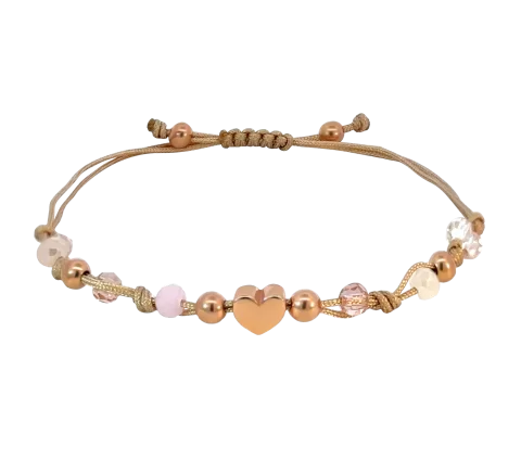 GRAV Macrame Candy Heart Ezüst 925 Karkötő