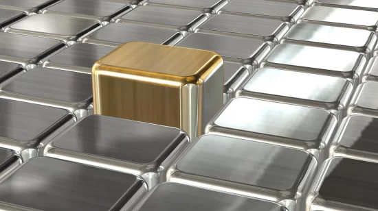 Nemesfémek, arany, ezüst és nemesacél összehasonlítás