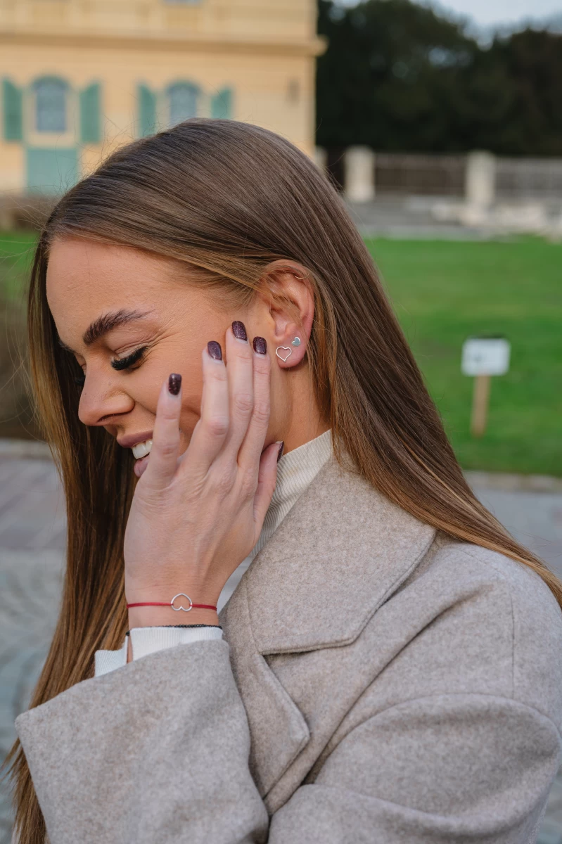 Grav Belle Contour Ezüst Fülbevaló