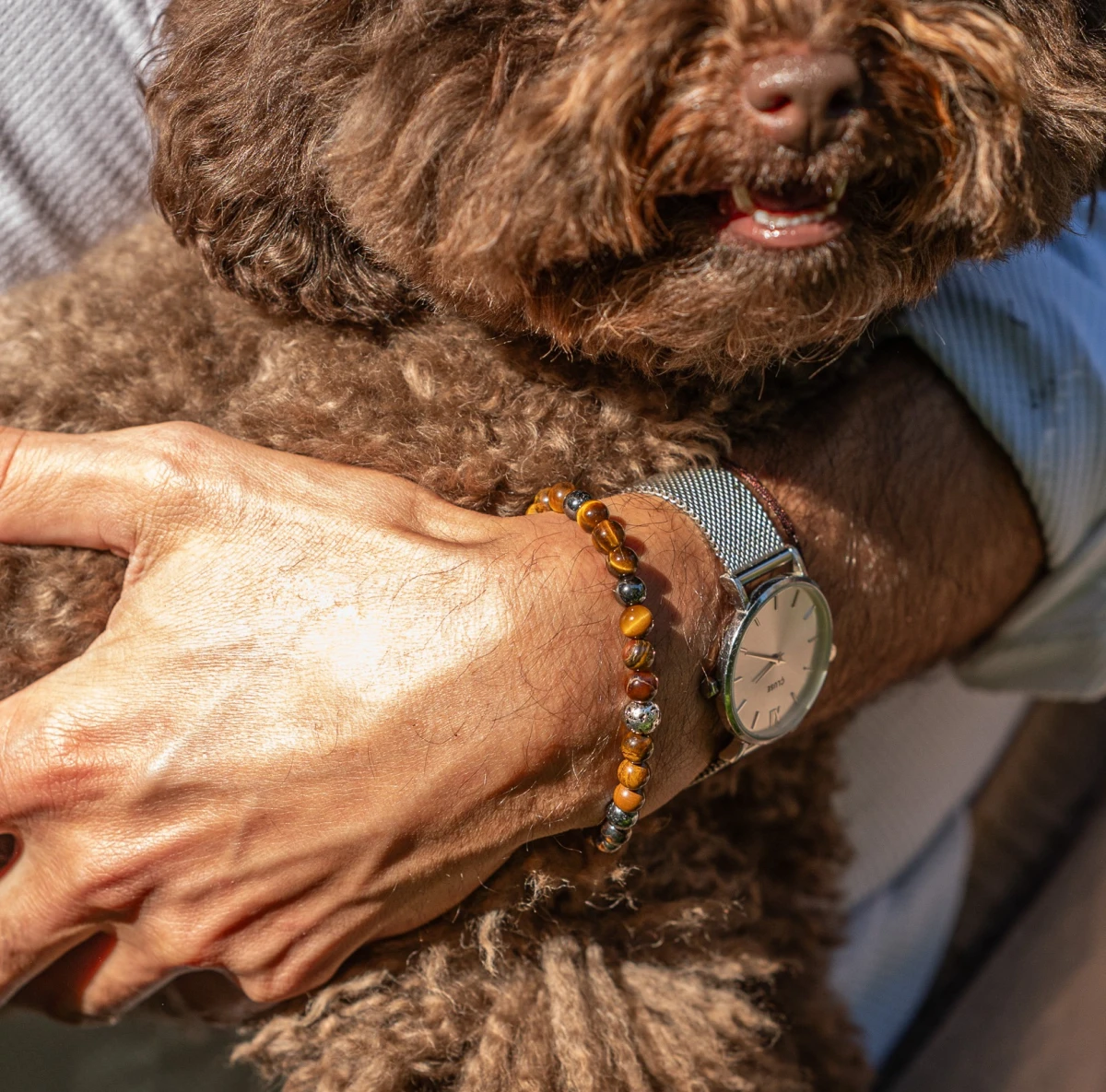 GRAV Tiger's Eye Men 4 Ezüst 925 Karkötő