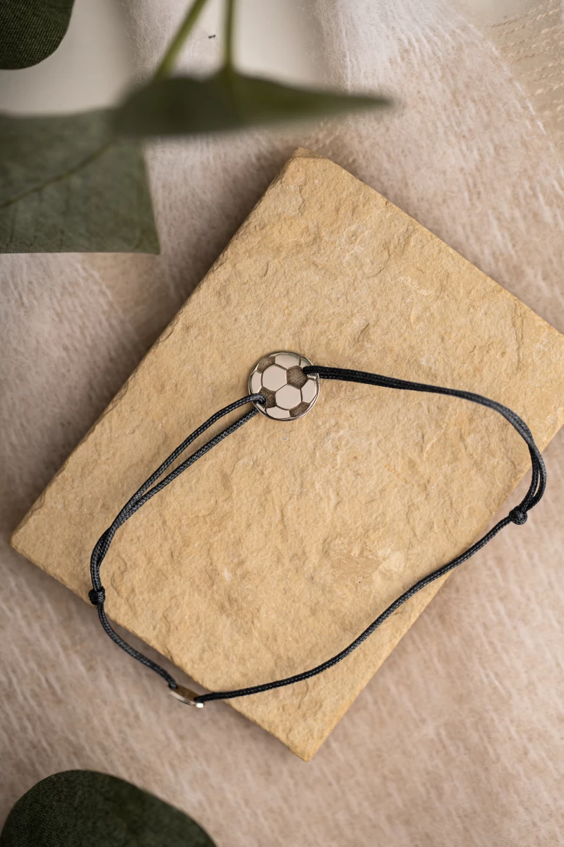 Focilabda Baby Vörös Arany 14K Fonalas Karkötő