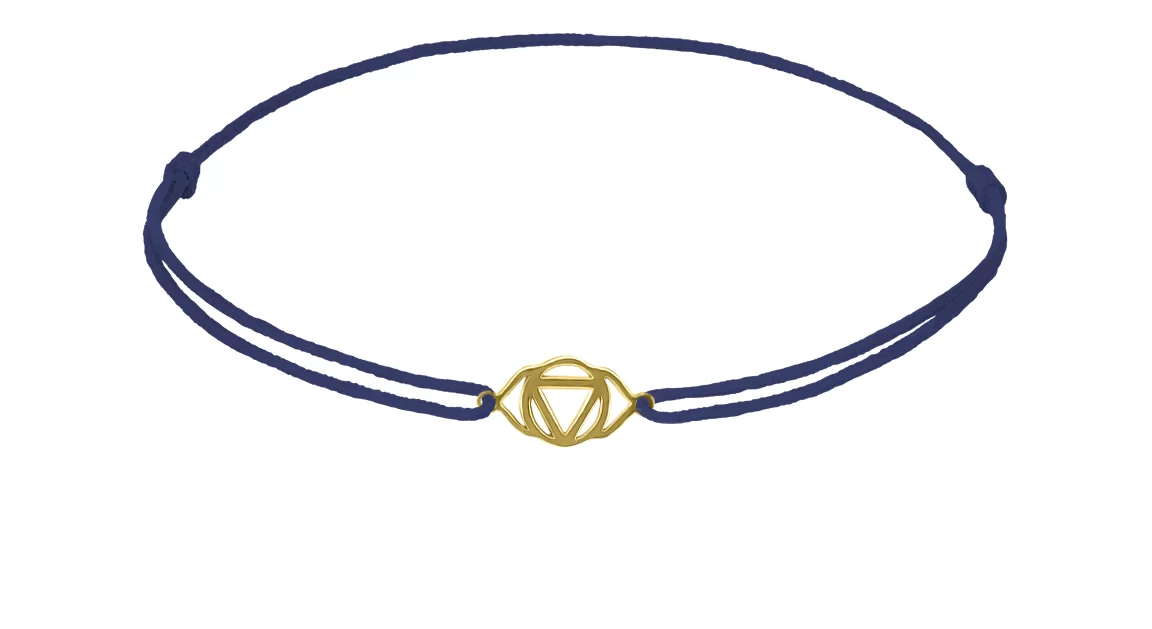 GRAV Karkötő Harmadikszem Csakra Kontúr Sárga Arany 14K